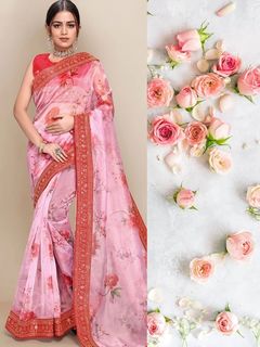 Wrap up your look in this  stunning saree
