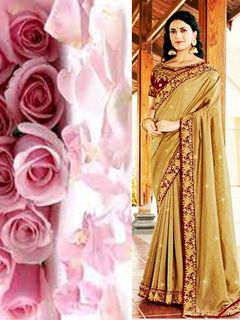 Style yourself wrapping this gorgeous saree