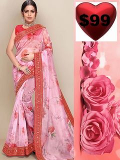 Wrap up your look in this  stunning saree