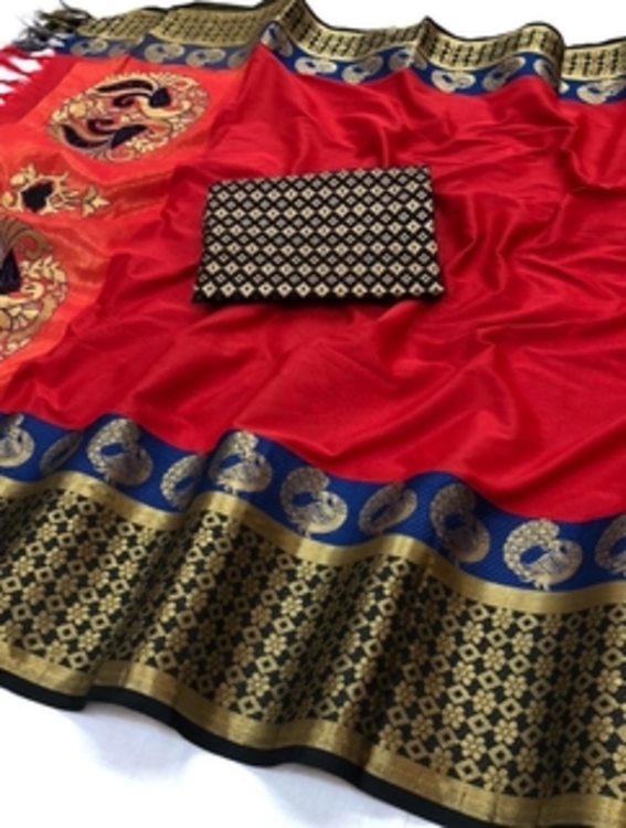 Designer cotton silk saree