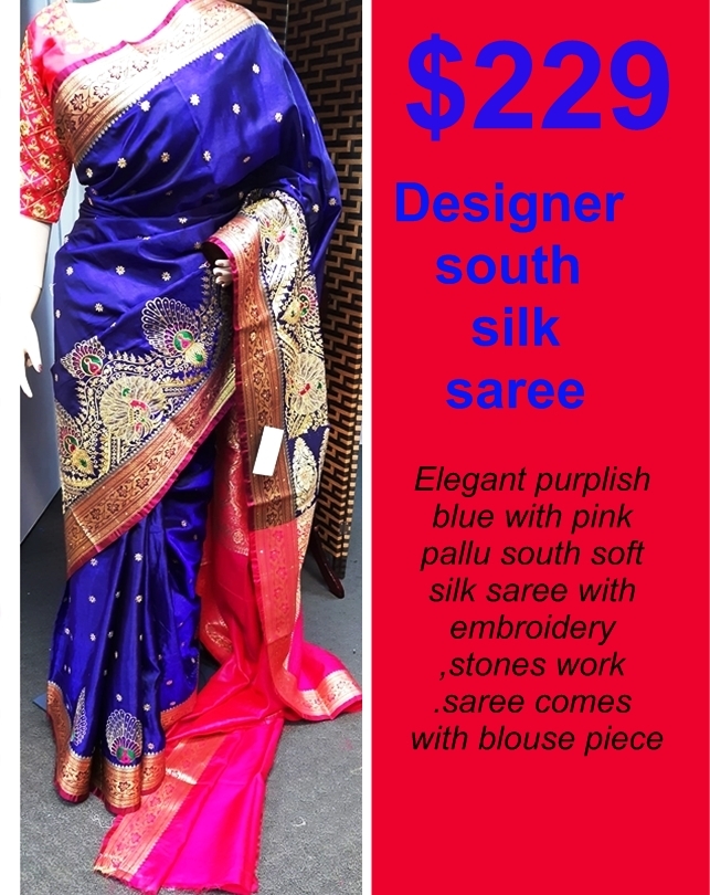 Designer south silk saree 
