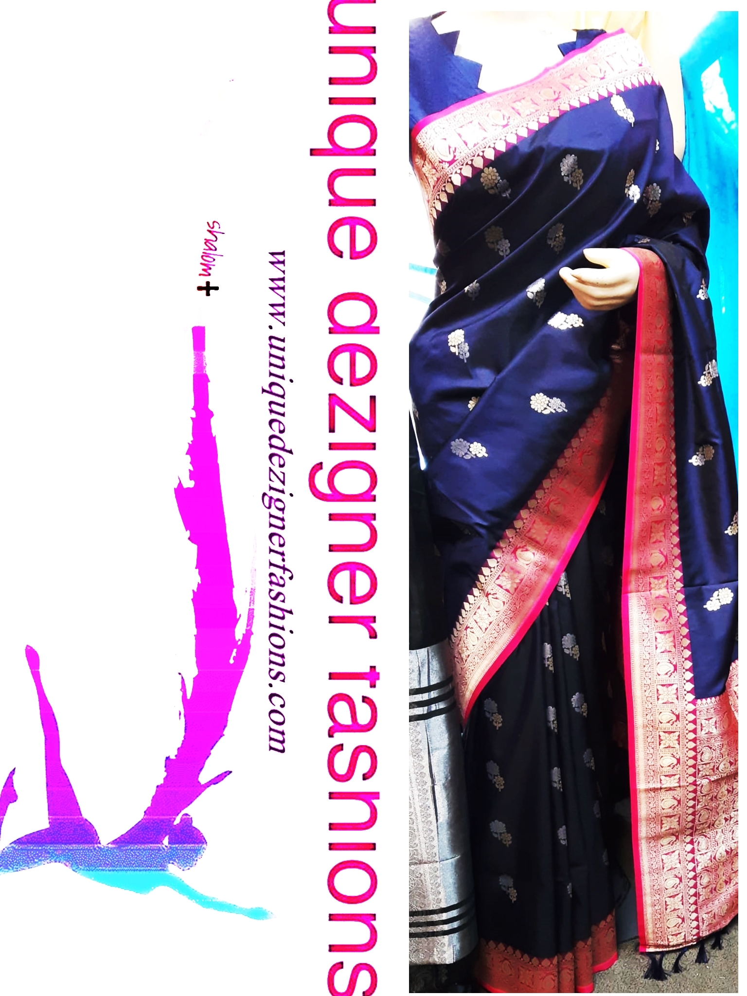 Designer pure kanchipuram silk saree