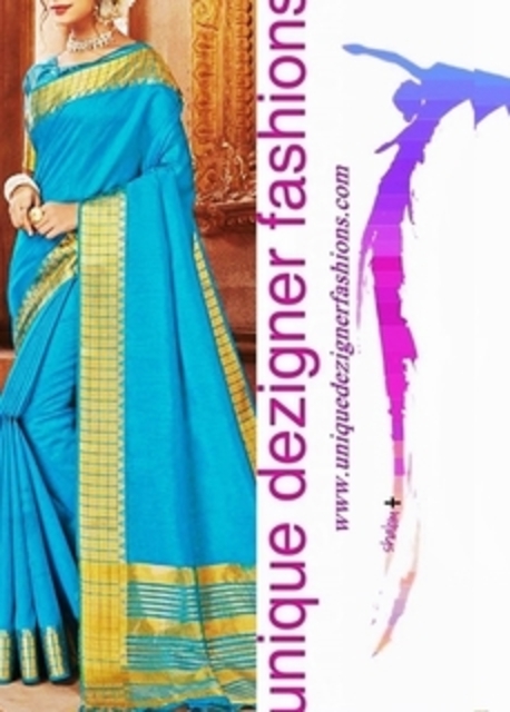 cotton silk saree with zari work